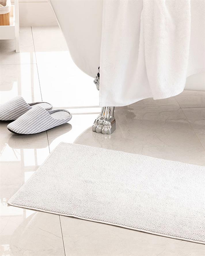 Vanity Brass Foot Towel 50x70 cm Light Grey