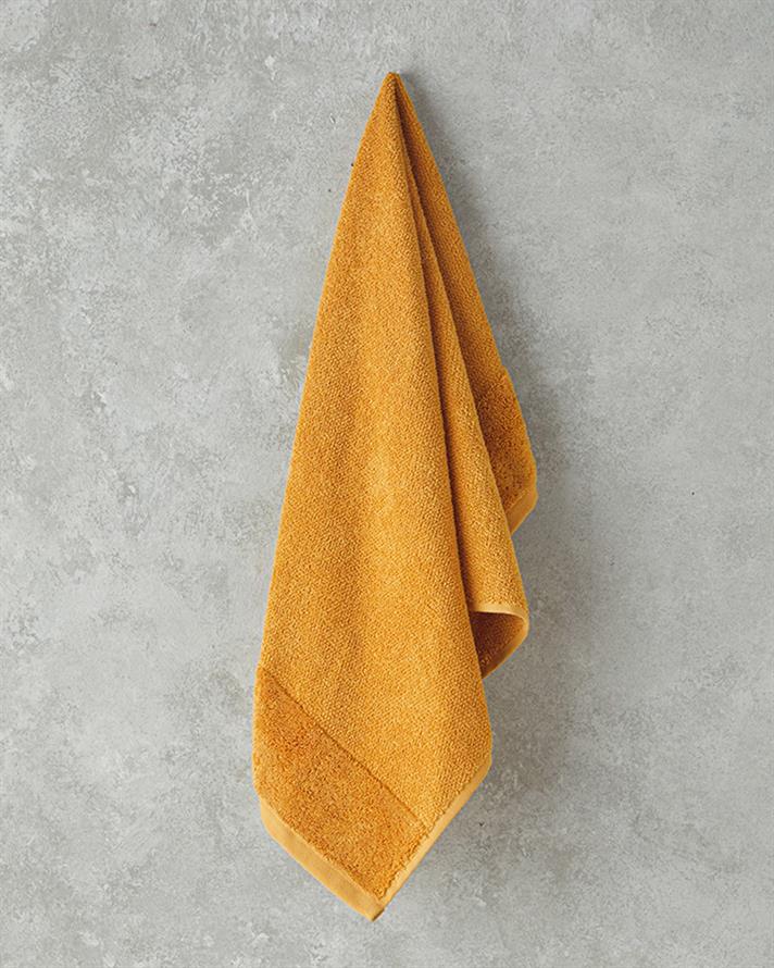 Velvet Touch Cotton Face Towel 50x80 cm Yellow