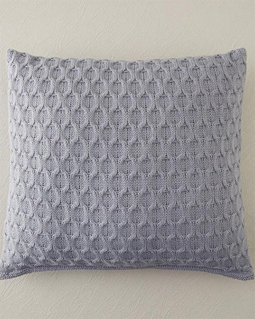 Velvety Knitwear Cushion Cover Grey