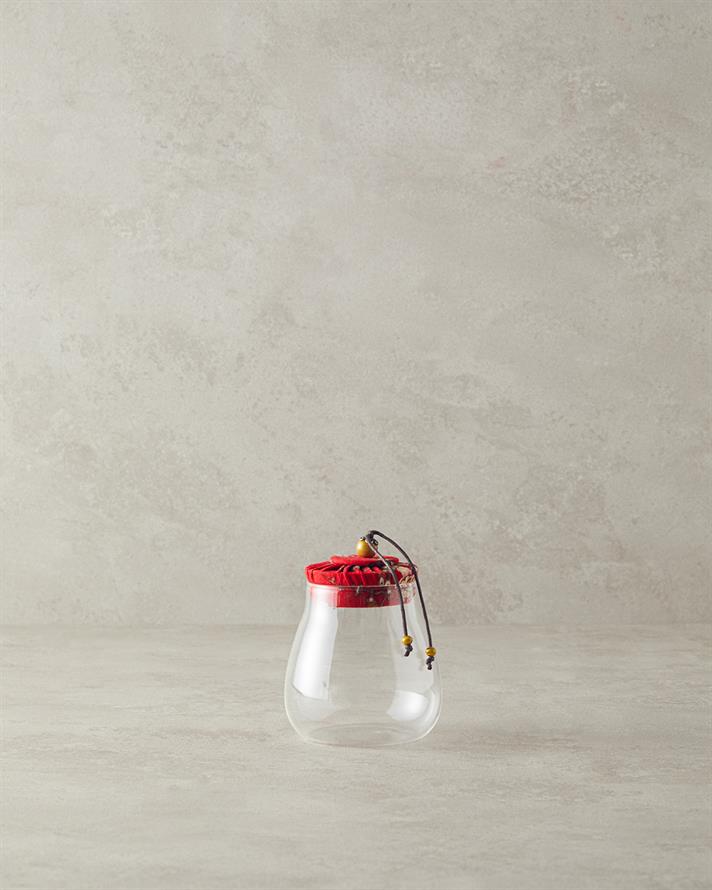 Vintage Borosilkat Jar Red