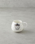 Virgo New Bone China Mug 325 ml Black-White-Gold