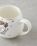 Virgo New Bone China Mug 325 ml Black-White-Gold