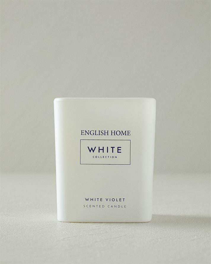 White Violet Scented Candle 180 gr