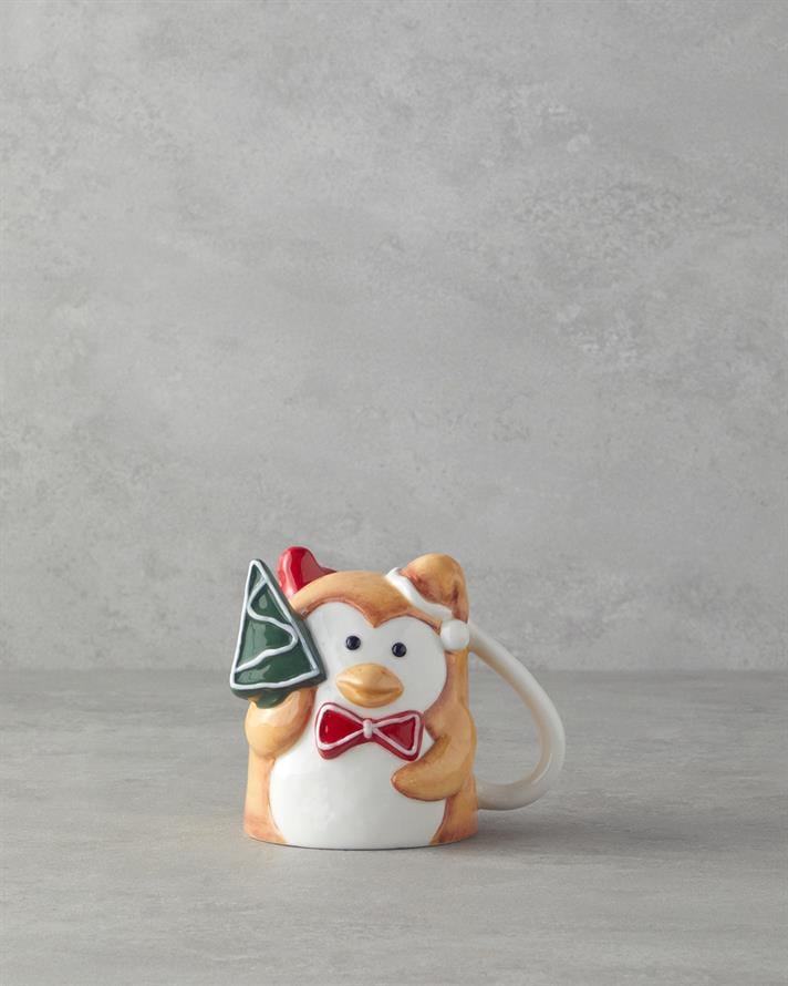 Yellow Penguin Dolomite Christmas Mug 300 ml Yellow