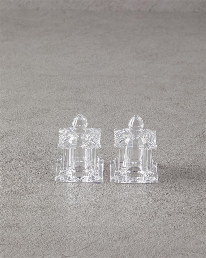 Yuna Glass Salt Shaker - Pepper Shaker Transparent