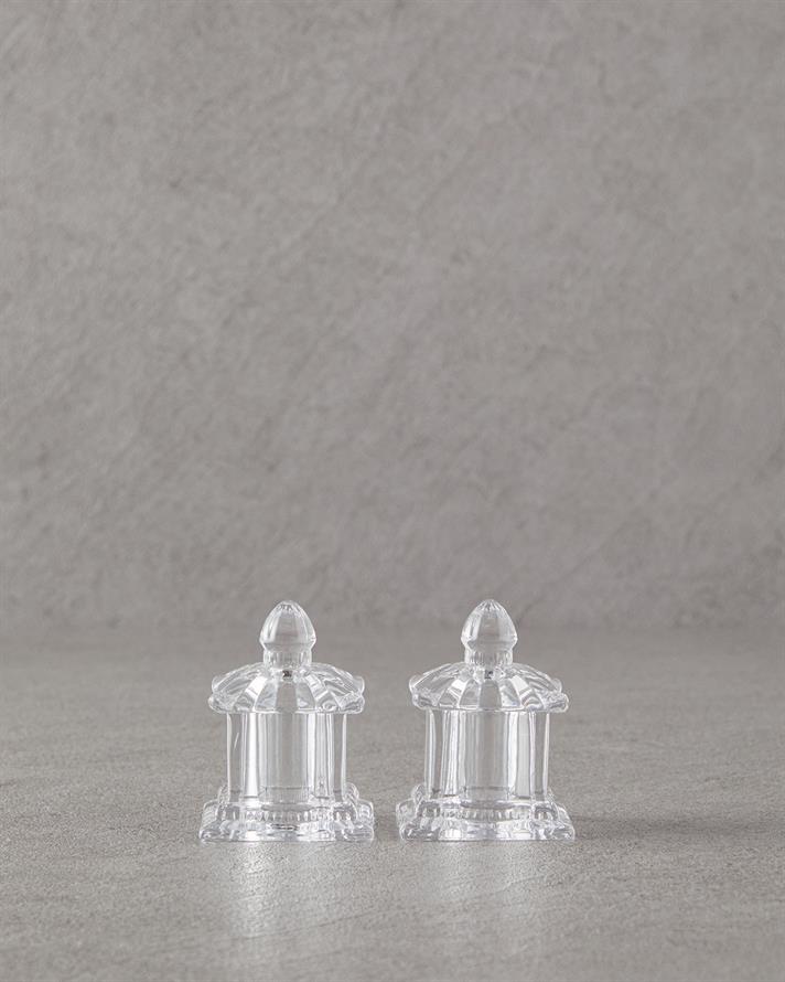 Yuna Glass Salt Shaker - Pepper Shaker Transparent